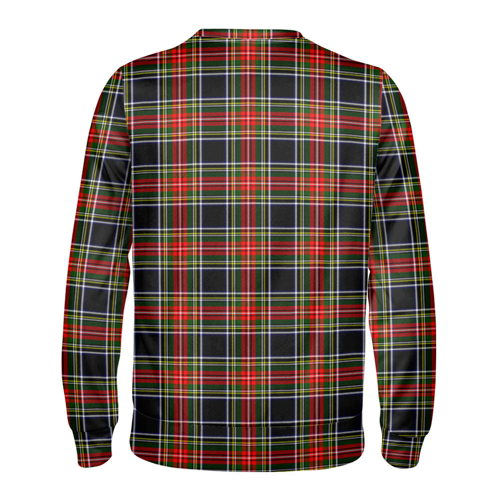 Stewart Black Tartan Crest Sweatshirt