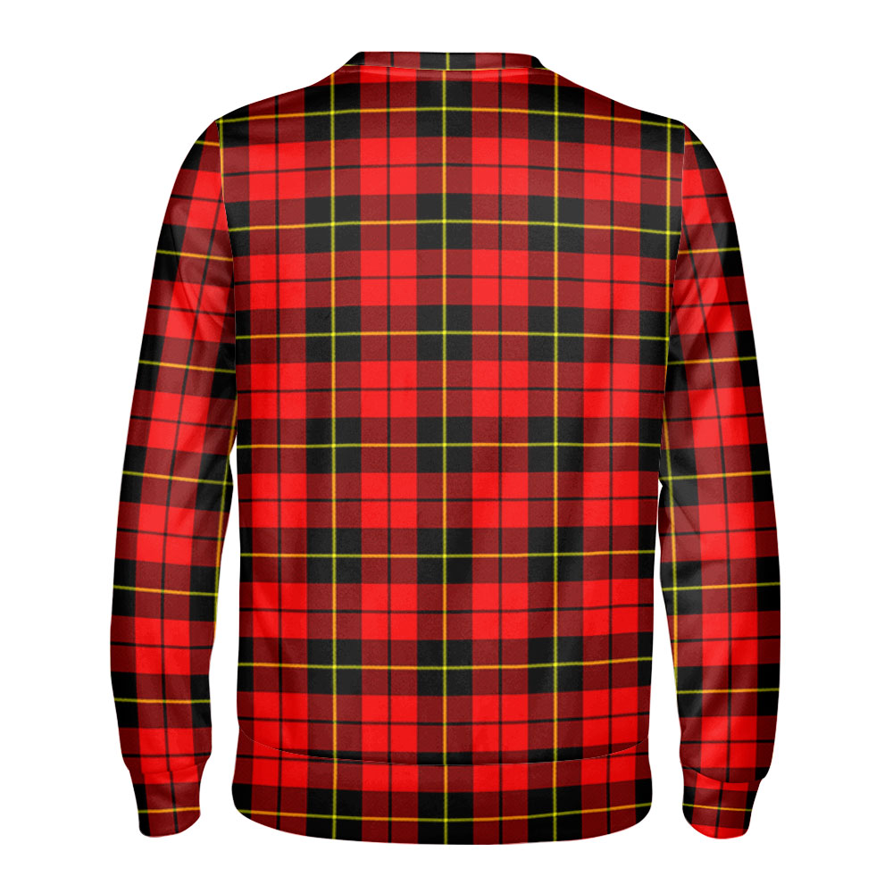 Wallace Hunting Red Tartan Crest Sweatshirt