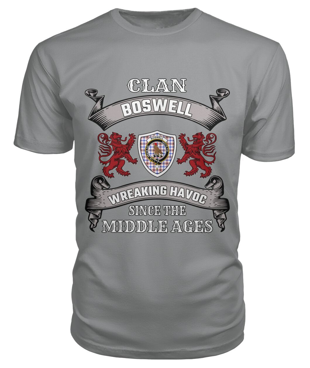 Boswell Family Tartan - 2D T-shirt