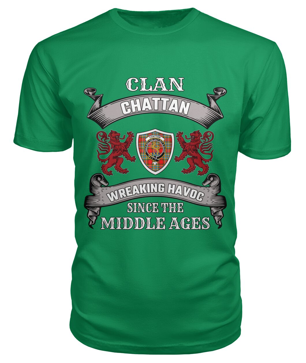 Chattan Family Tartan - 2D T-shirt