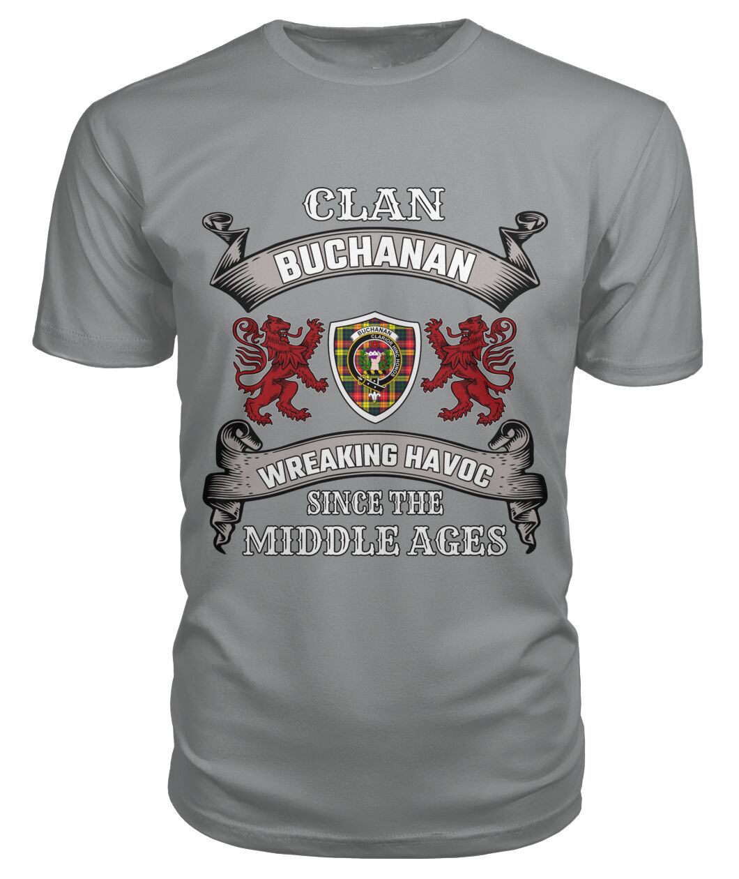 Buchanan Family Tartan - 2D T-shirt