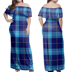 Mckerrell Tartan Off Shoulder Long Dress