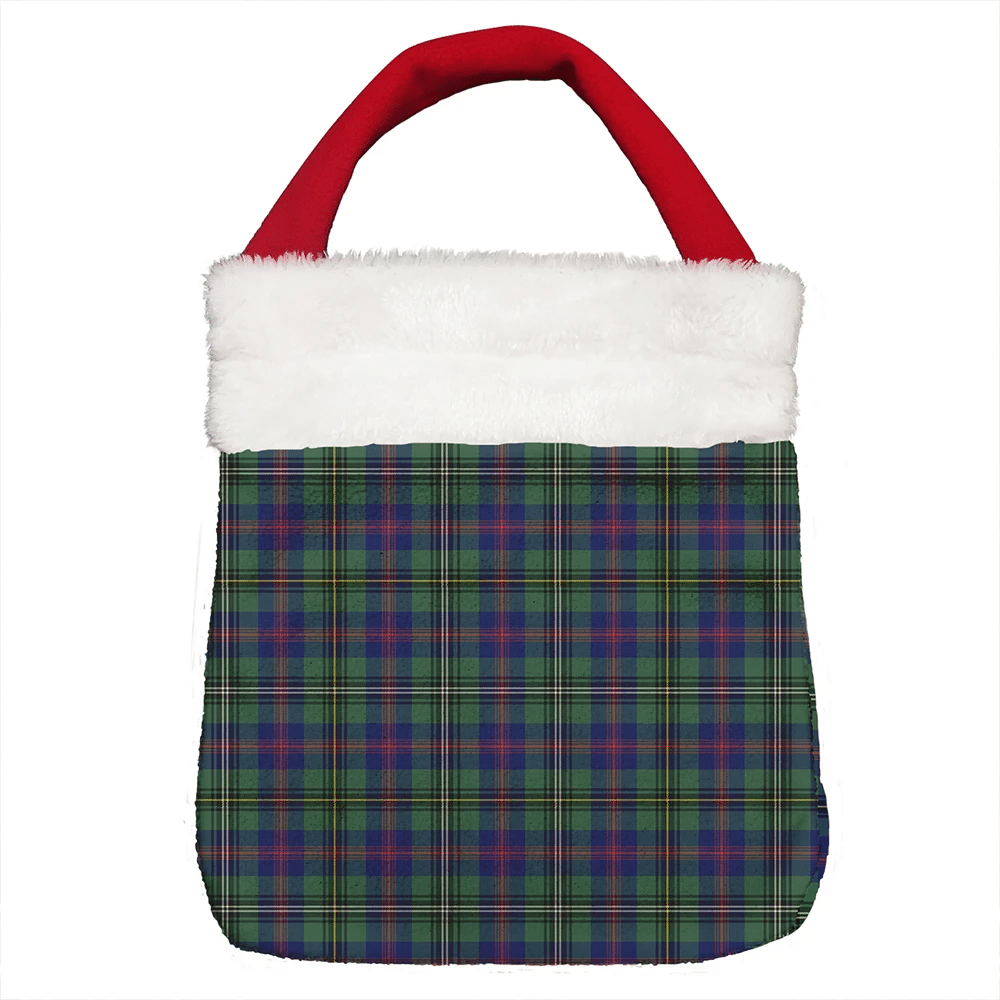 Wood Modern Tartan Christmas Gift Bag