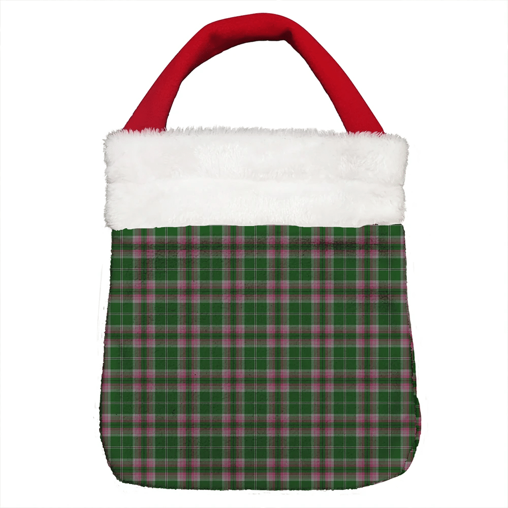 Gray Tartan Christmas Gift Bag