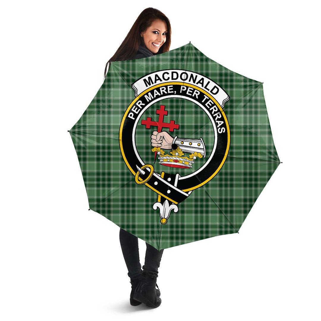 MacDonald Lord of the Isles Hunting Modern Tartan Crest Umbrella