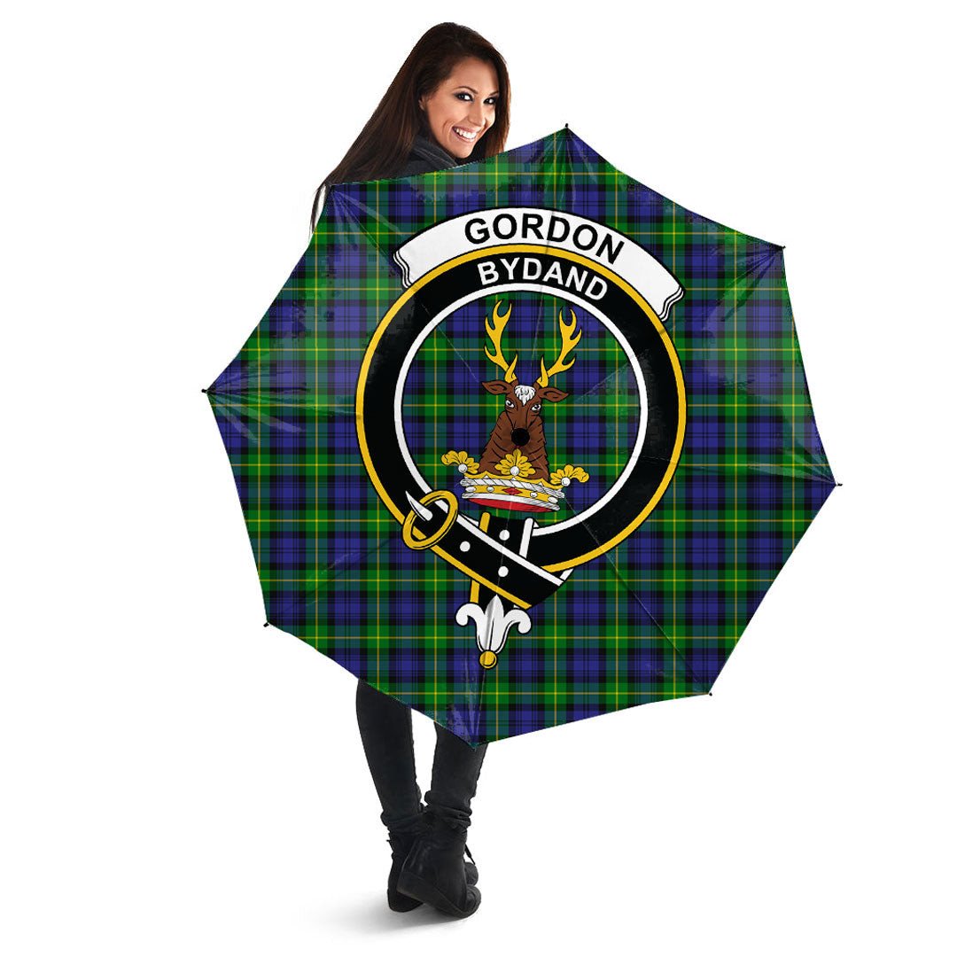 Gordon Modern Tartan Crest Umbrella