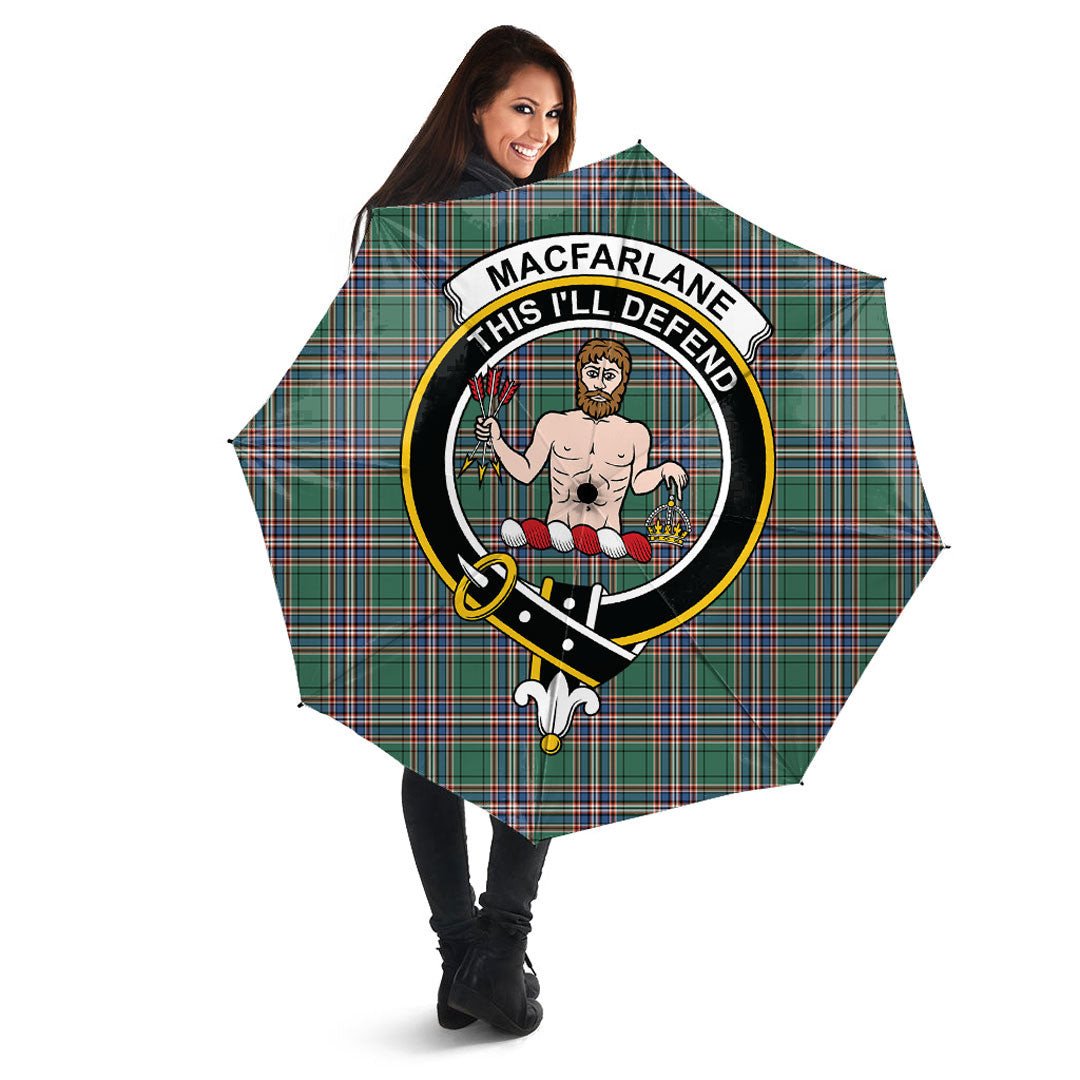 MacFarlane Hunting Ancient Tartan Crest Umbrella