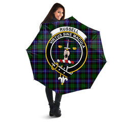 Russell Modern Tartan Crest Umbrella