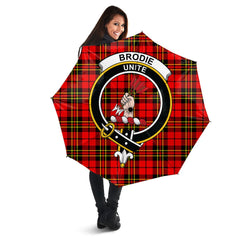 Brodie Modern Tartan Crest Umbrella