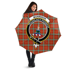 Morrison Red Ancient Tartan Crest Umbrella