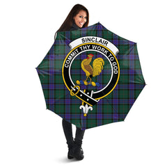 Sinclair Hunting Modern Tartan Crest Umbrella