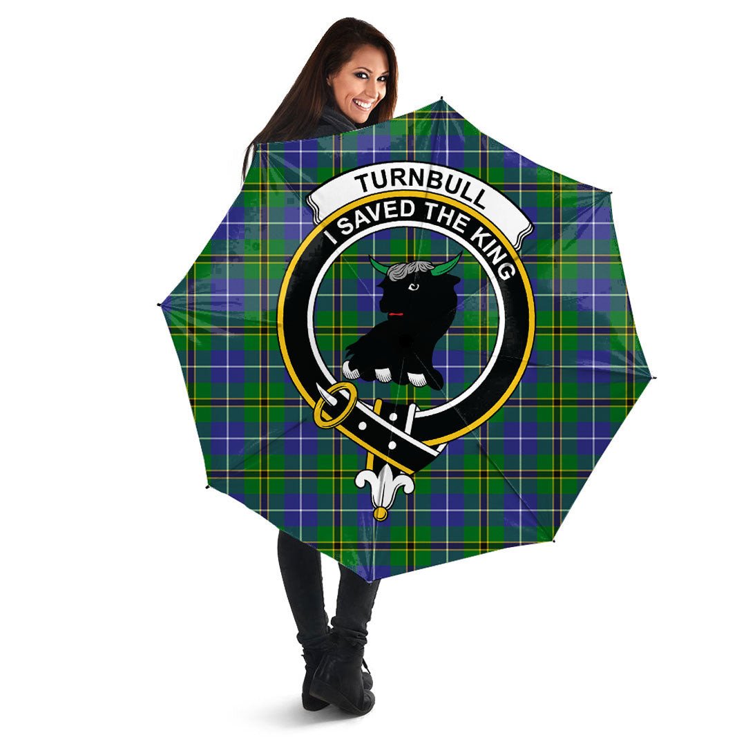 Turnbull Hunting Tartan Crest Umbrella