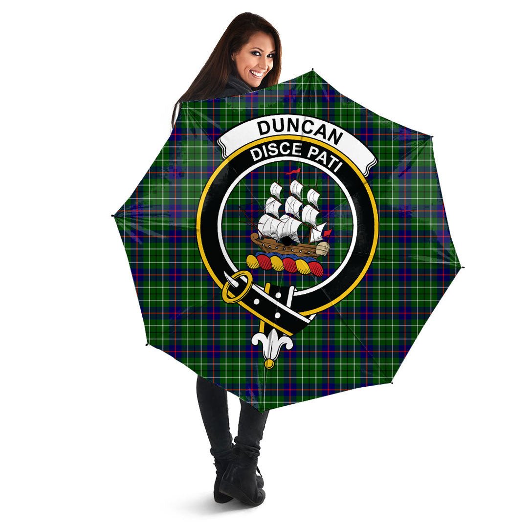 Duncan Modern Tartan Crest Umbrella