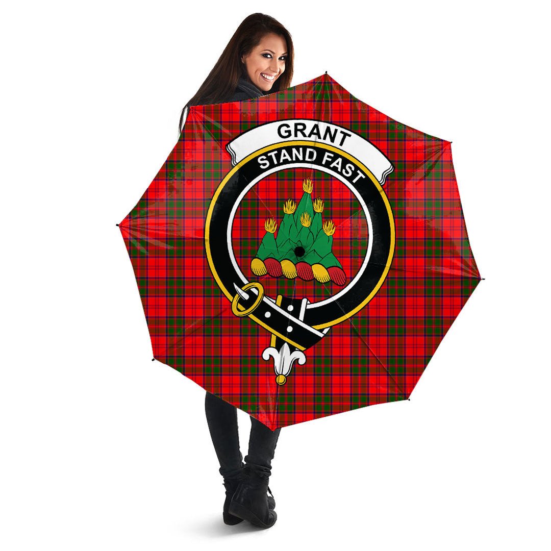 Grant Modern Tartan Crest Umbrella