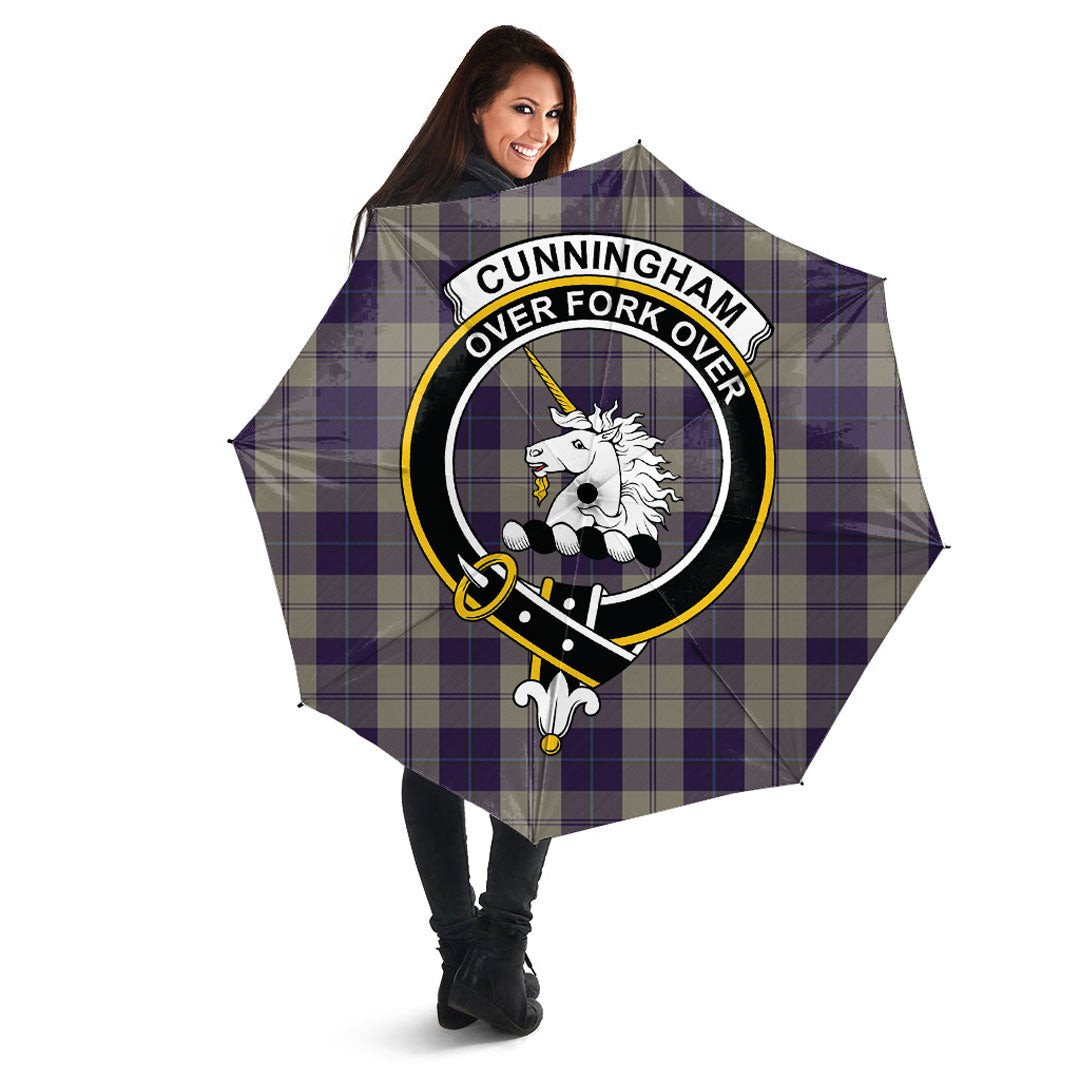 Cunningham Dress Blue Dancers Tartan Crest Umbrella