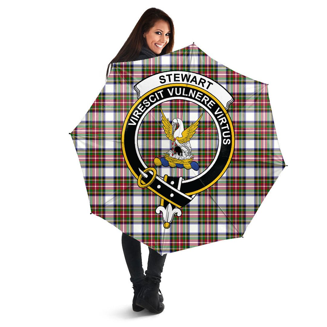 Stewart Dress Modern Tartan Crest Umbrella