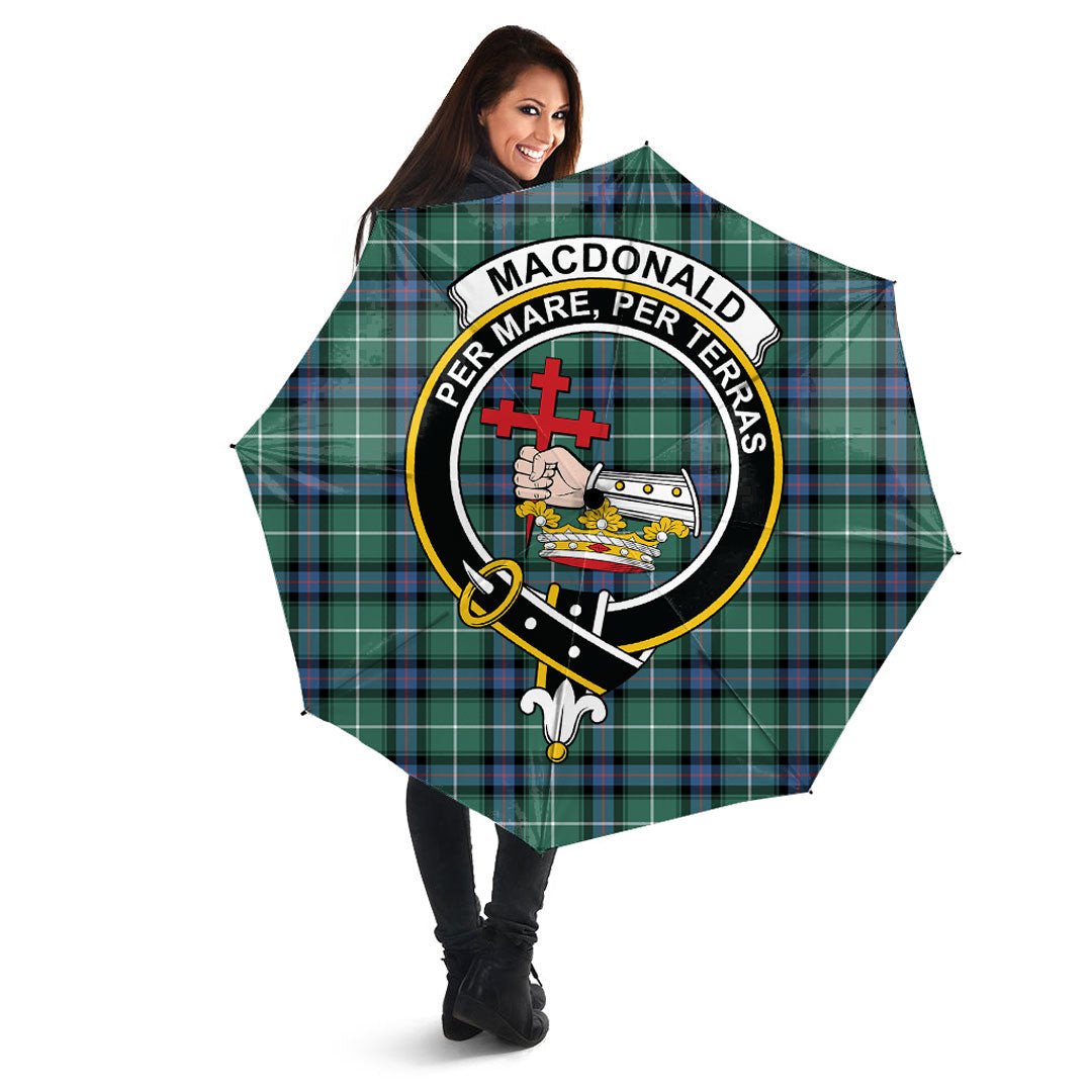 MacDonald of the Isles Hunting Ancient Tartan Crest Umbrella