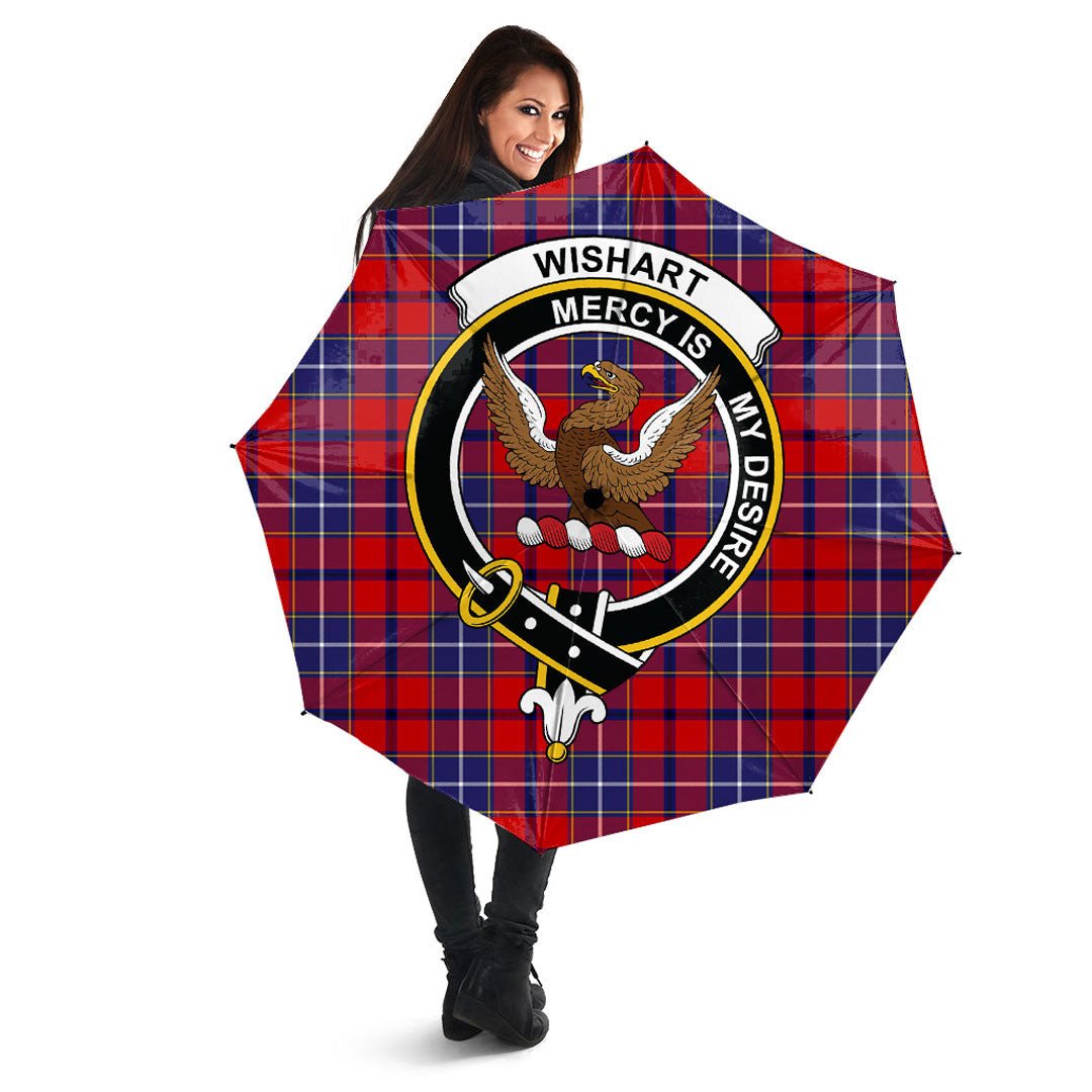 Wishart Dress Tartan Crest Umbrella