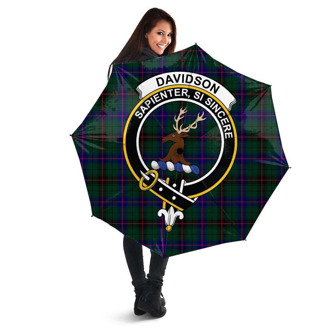 Davidson Modern Tartan Crest Umbrella