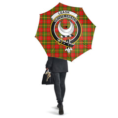 Leask Tartan Crest Umbrella