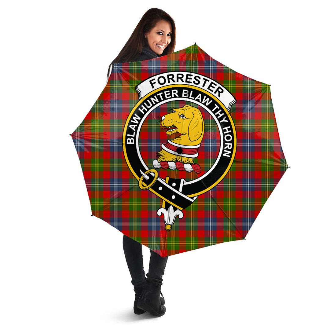 Forrester Tartan Crest Umbrella