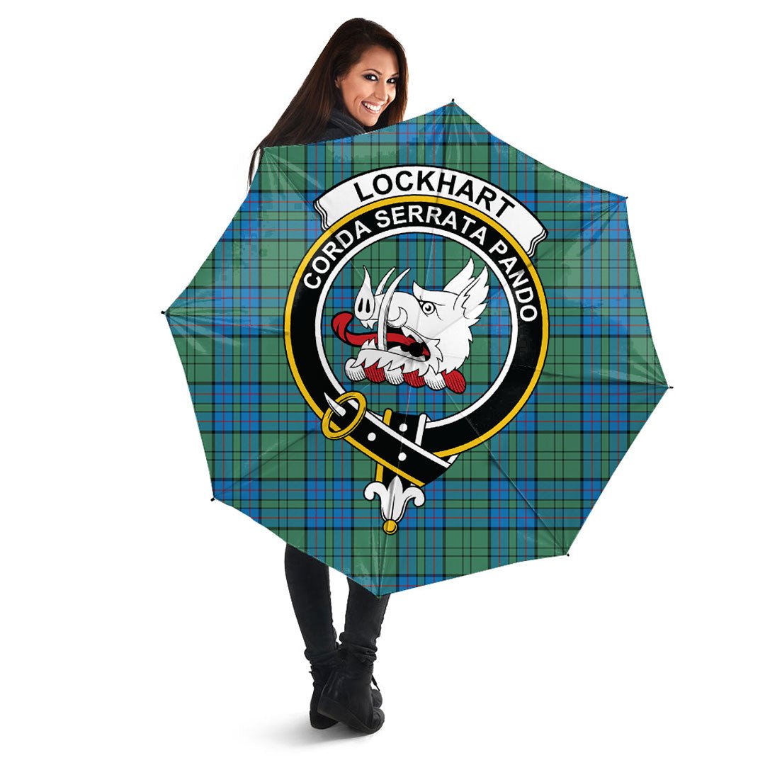 Lockhart Tartan Crest Umbrella