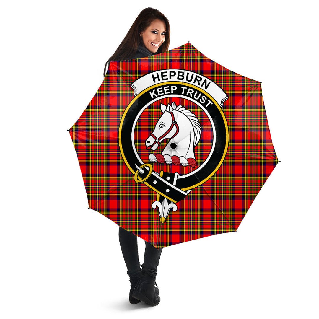 Hepburn Tartan Crest Umbrella