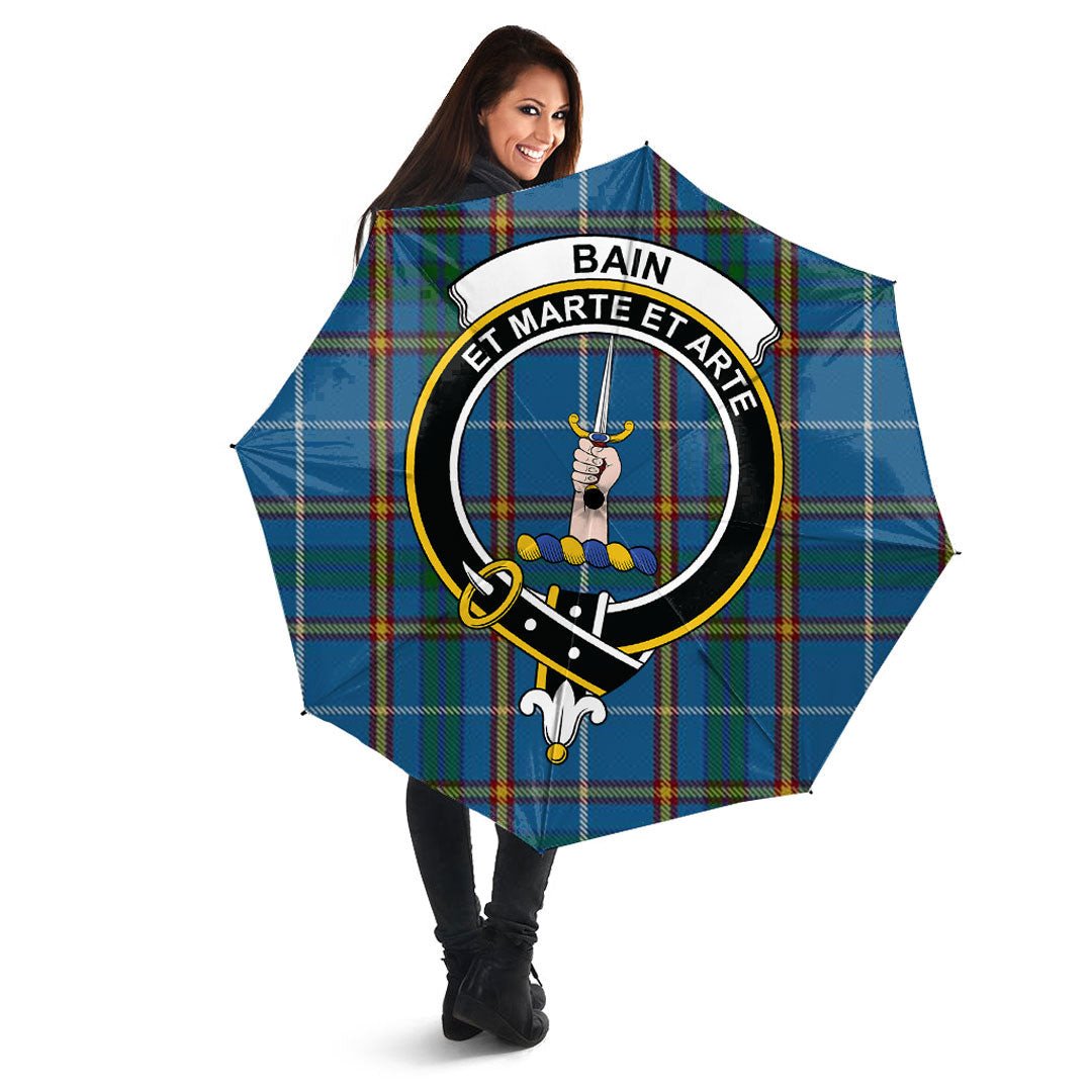 Bain Tartan Crest Umbrella