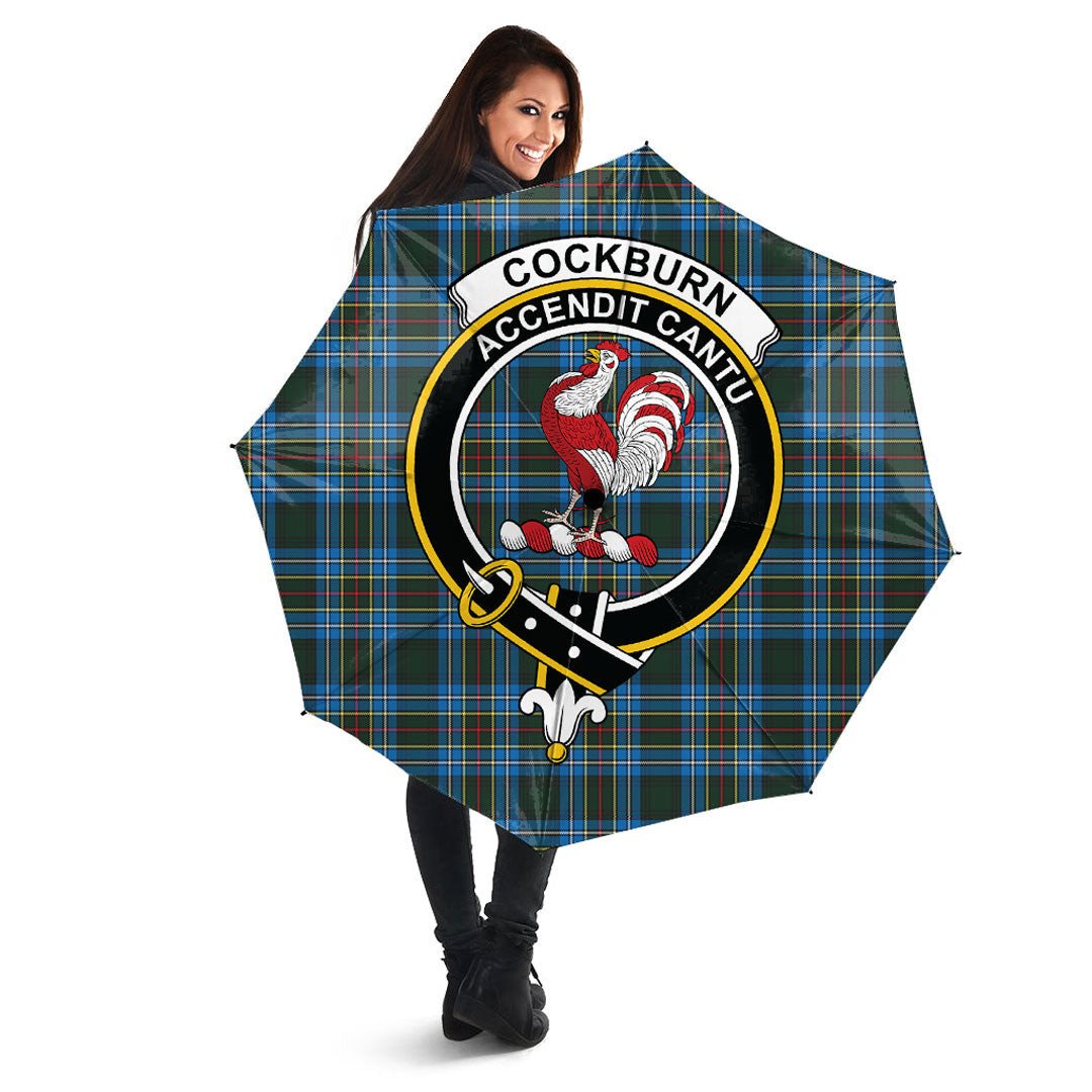 Cockburn Modern Tartan Crest Umbrella