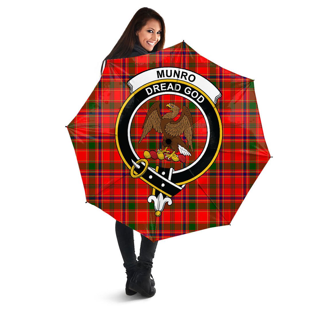 Munro Modern Tartan Crest Umbrella