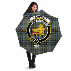 Campbell Faded Tartan Crest Umbrella