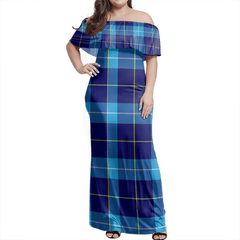 Mckerrell Tartan Off Shoulder Long Dress