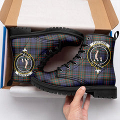 Fletcher Of Dunans Tartan Crest Leather Boots