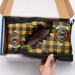 MacLeod of Lewis Ancient Tartan Crest Leather Boots