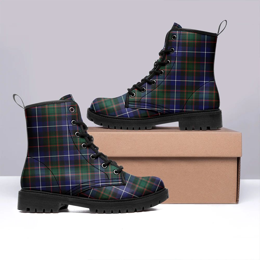 MacRae Hunting Modern Tartan Leather Boots