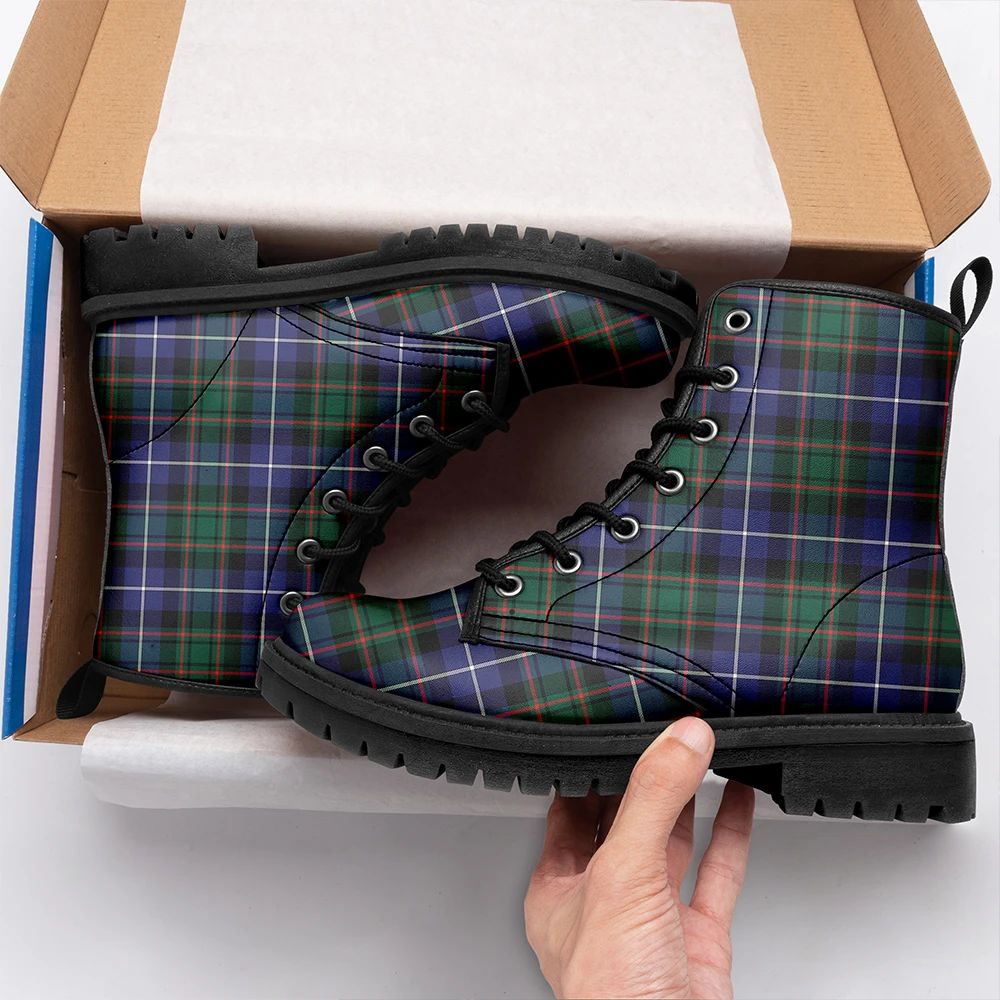 MacRae Hunting Modern Tartan Leather Boots