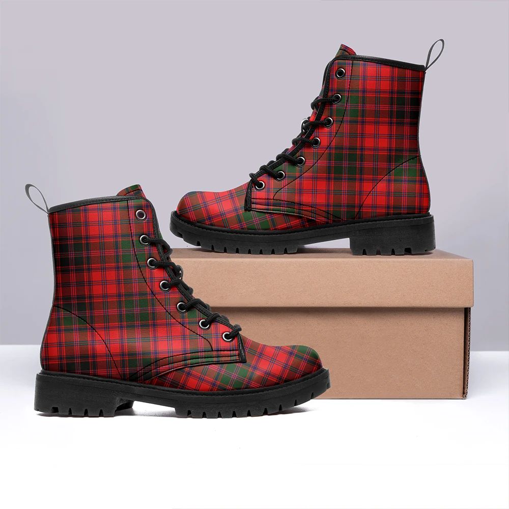 Stewart Of Appin Modern Tartan Leather Boots