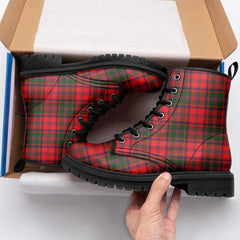 Stewart Of Appin Modern Tartan Leather Boots