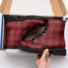 Matheson Modern Tartan Leather Boots