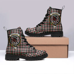 Borthwick Dress Ancient Tartan Crest Leather Boots