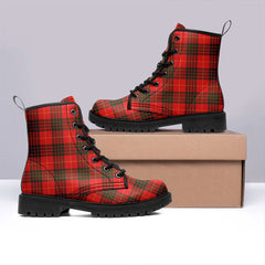 Cameron Modern Tartan Leather Boots