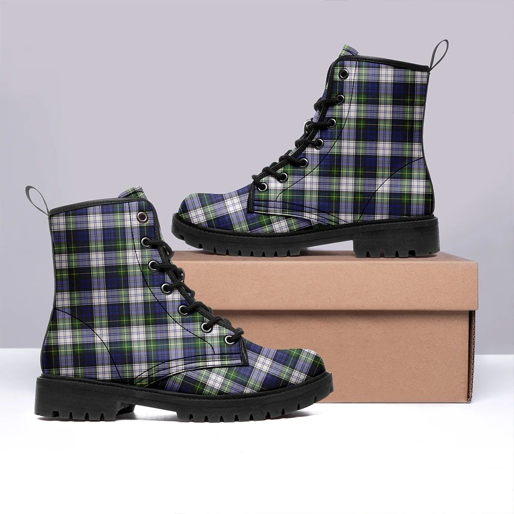 Gordon Dress Modern Tartan Leather Boots