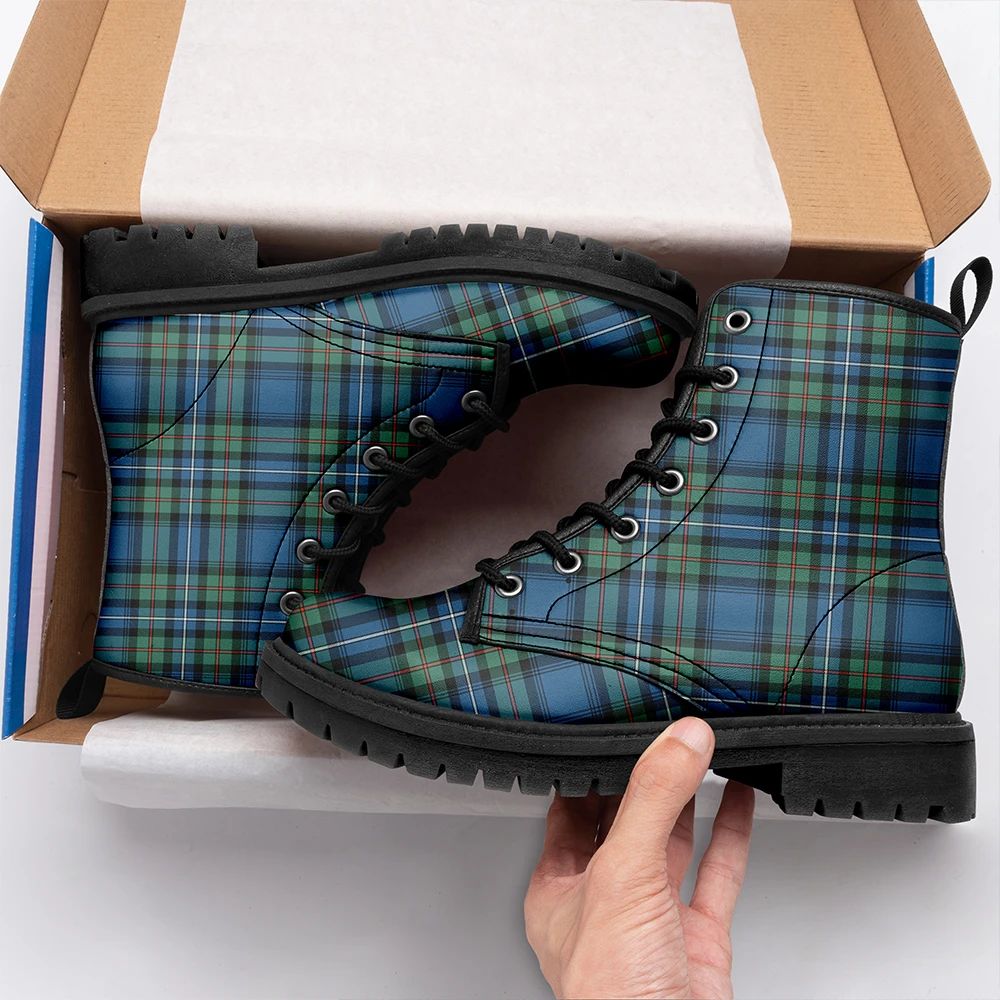 Robertson Hunting Ancient Tartan Leather Boots