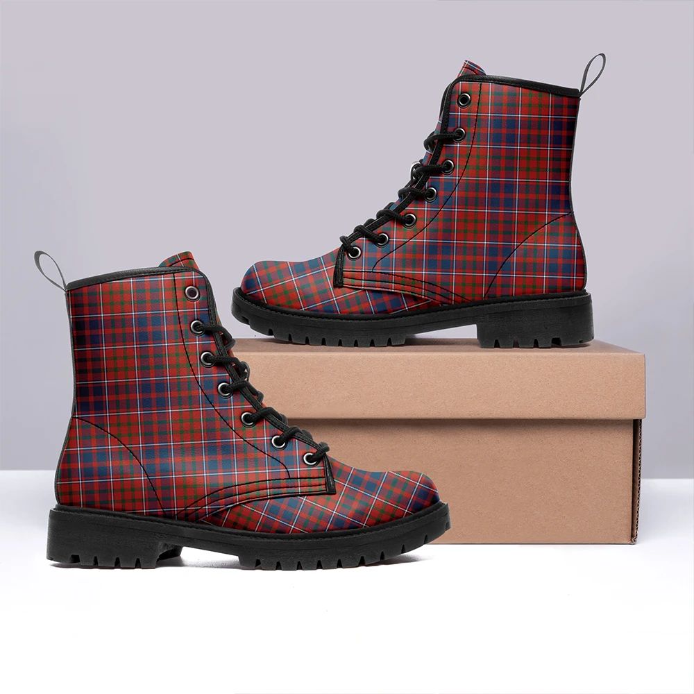 Cameron Of Lochiel Ancient Tartan Leather Boots