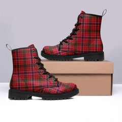 MacRae Modern Tartan Leather Boots