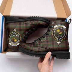 Buchan Modern Tartan Crest Leather Boots