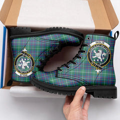 Inglis Ancient Tartan Crest Leather Boots