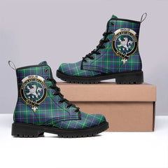 Inglis Ancient Tartan Crest Leather Boots