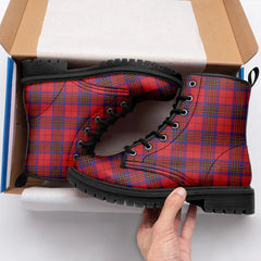 Leslie Modern Tartan Leather Boots