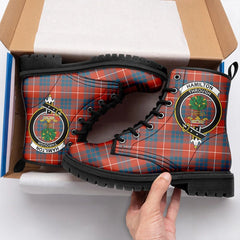 Hamilton Ancient Tartan Crest Leather Boots